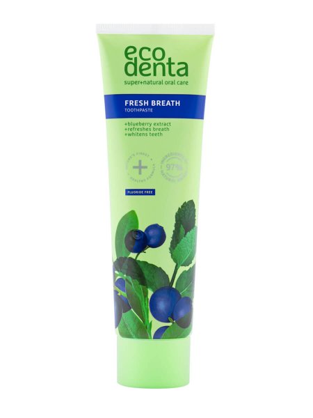 eco denta GREEN LINE Frischer Atem Blaubeer-Zahnpasta
