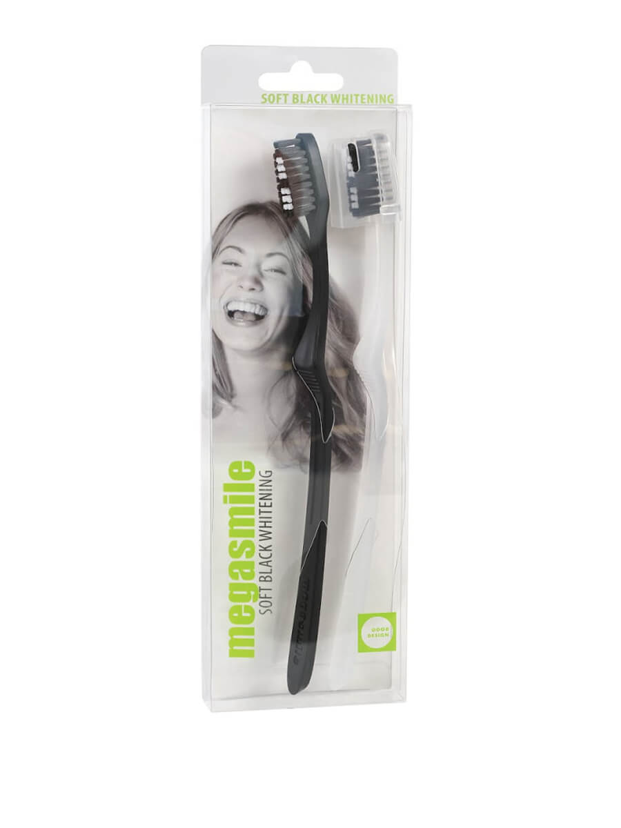Megasmile Ö.36 Black SOFT Whitening Zahnbürste - Doppelpack