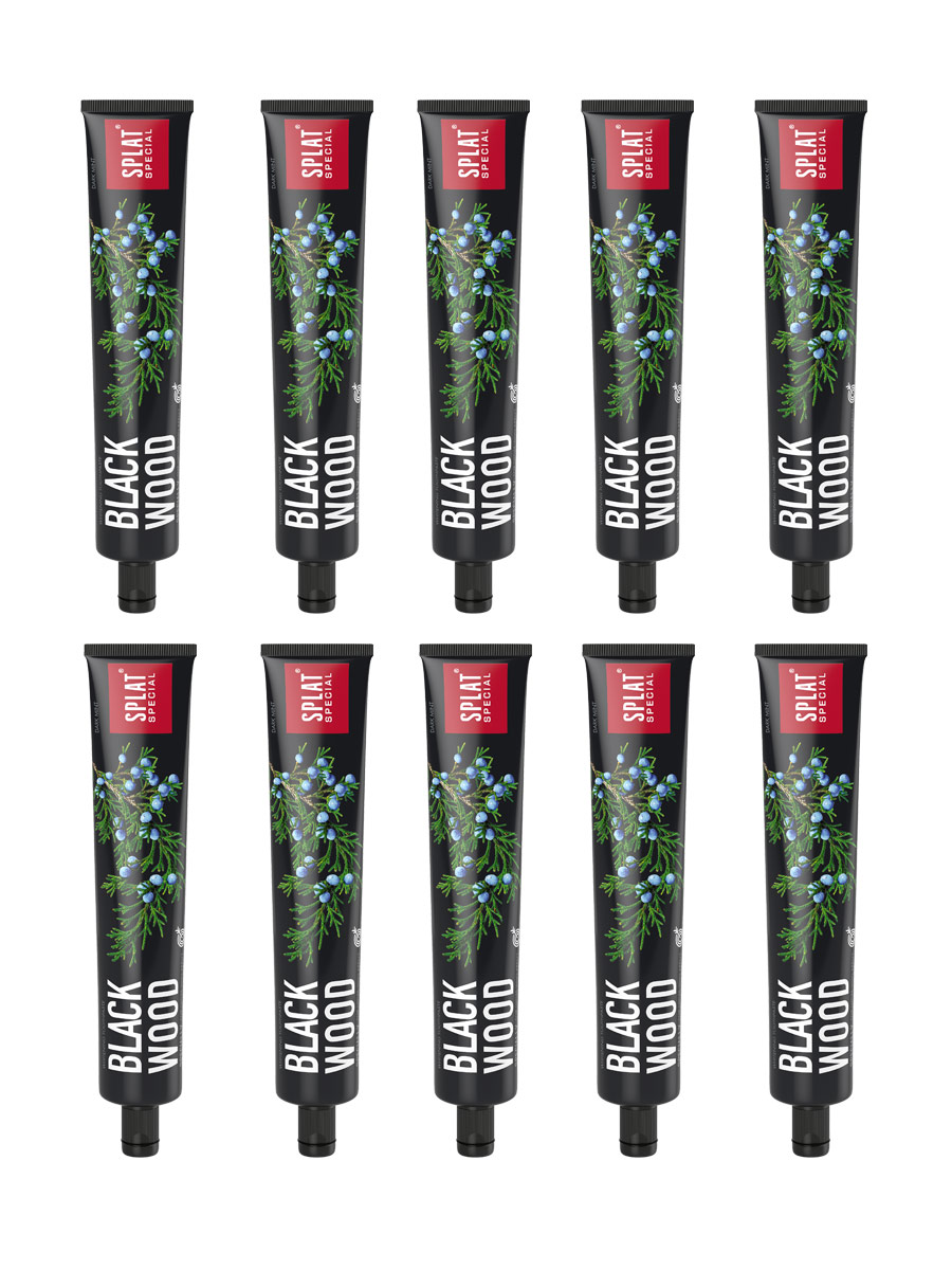 10 x SPLAT Blackwood Whitening Toothpaste with Activated Charcoal