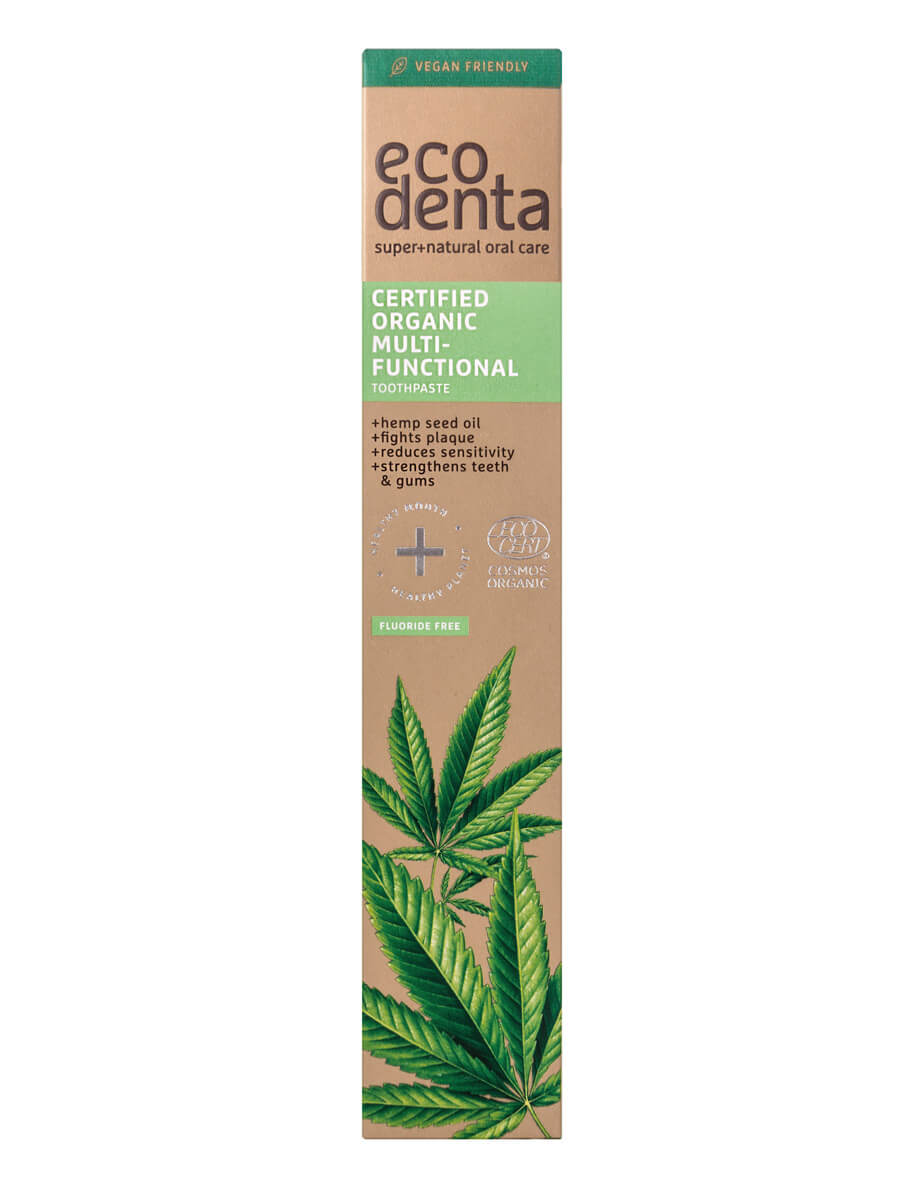 eco denta Zertifizierte Bio-Multifunktionszahnpasta • Hanföl