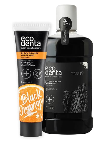 ecodenta Whitening Set Zahnpasta + Mundspülung