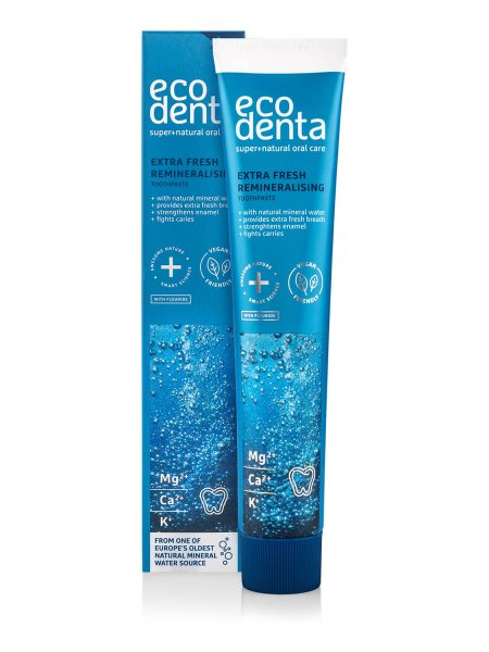 eco denta EXPERT LINE remineralisierende Zahnpasta mit Vytautas Mineralwasser